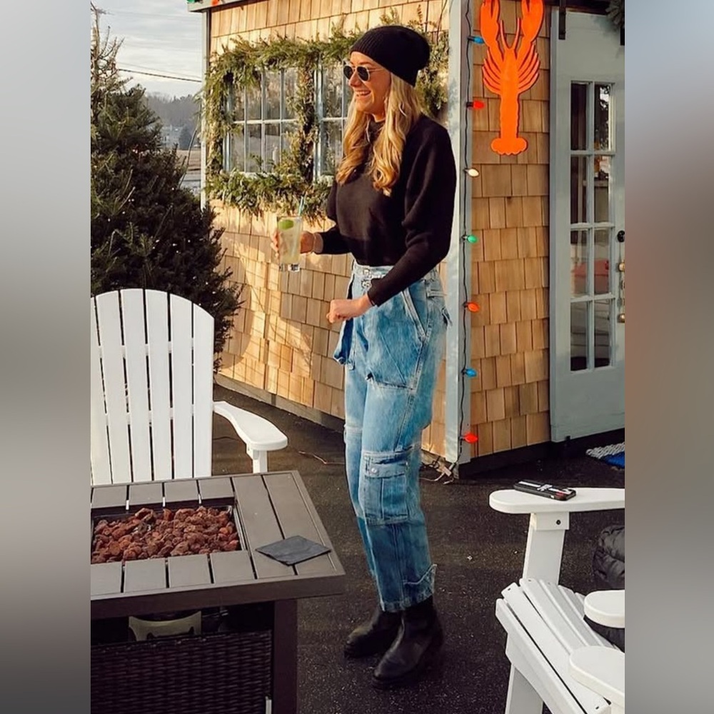 Free People Blue Relaxed Women's Jeans